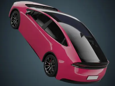 EV Car 04 Low-poly 3D model