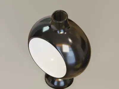Vase13 vase with circular base Low-poly 3D model