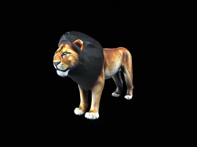 Lion Cartoon 3D model buy