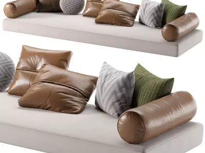 Decorative pillows Low-poly 3D model