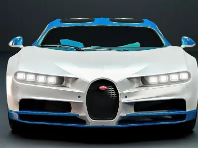 Bugatti Chiron 2016 3D model