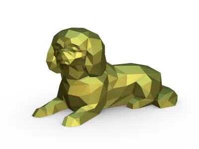 Pekingese figure 3D print model
