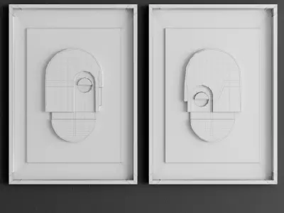 arch frame 01 Low-poly 3D model