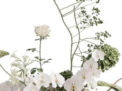 Flower In Vase 91 3D model