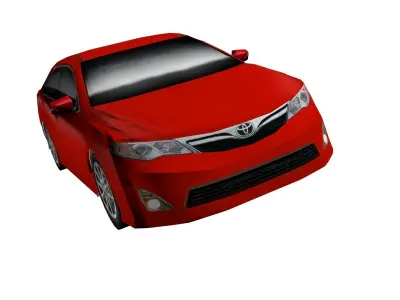 Toyota Camry US edition low poly Low-poly 3D model