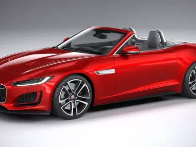 Jaguar F-Type R Dynamic Convertible 2021 3D model