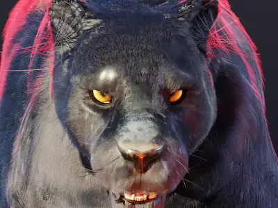 Black Panther 3D Model 3D model