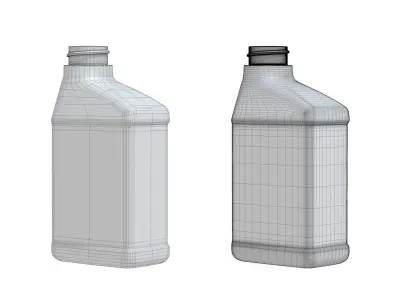 Motor Oil Bottle 8 oz 3D model