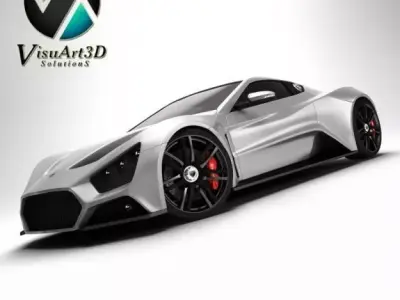Zenvo ST1 Race Car 3D model