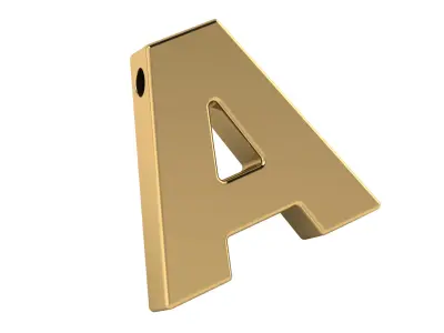 Pendant Letter A 3D print model
