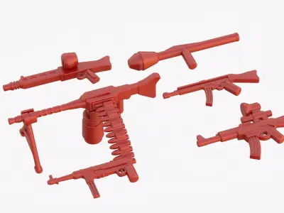 Lego Weapon Collections 3D model