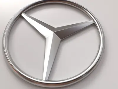 Mercedes Benz Logo 3D model