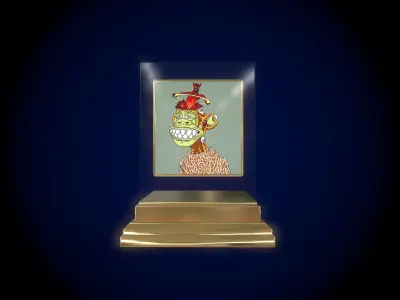  Mutant Ape 6 Gold Club Low-poly 3D model