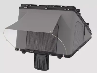 Car Tent Unfolded 3D model