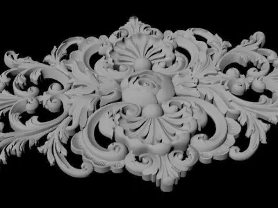 dekor ornate ornament 3D model buy