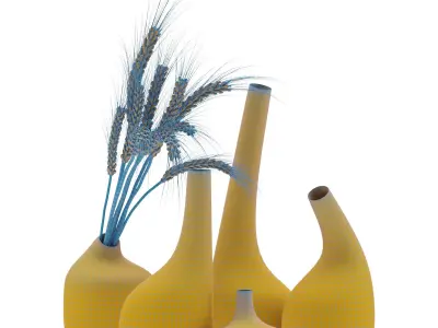 Decorative glass vase 3D model