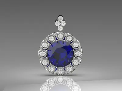 luxury jewelry pendant jp0126 3D print model