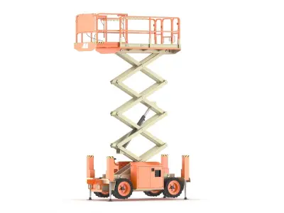 JLG Engine Powered Scissor Lift 3D model