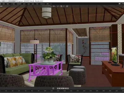 Hotel room  3D model
