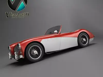 Austin Healey 100 Roadster 3D model