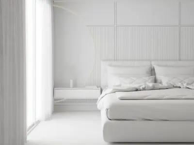 Luxury Master Bedroom 3D model 3D model