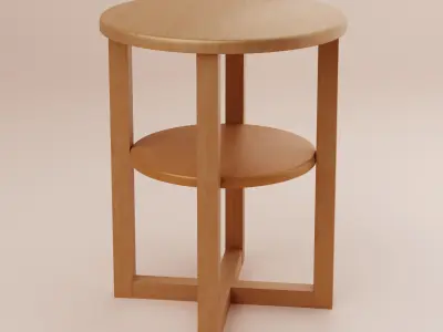 Side Table Circular 3D model