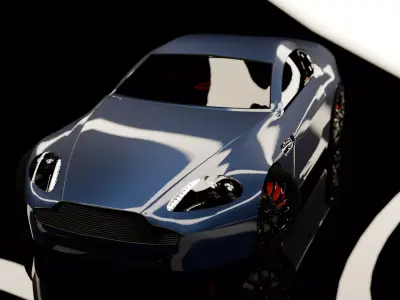 Aston Martin Vantage Sports Car 3D model Low-poly 3D model