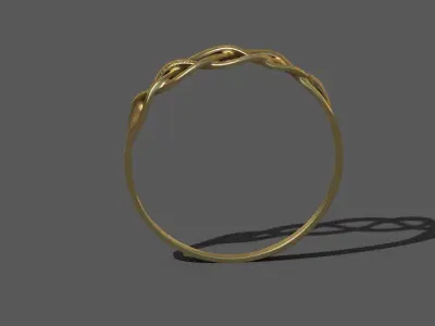 High-Quality 3D Ring Model Pack 4 Low-poly 3D model