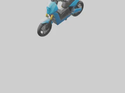 Electric Motorbike model 3D model