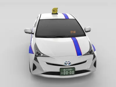 Japanese Taxi Kojin TOYOTA Prius2016 3D model