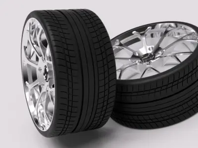 mercedes benz wheel 3D model