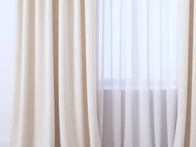 Set 109 Curtains 3D model