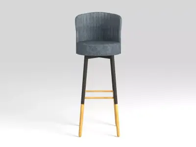 High Stool Chair Free low-poly 3D model