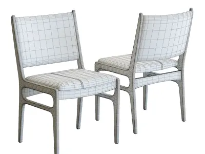 Crate and Barrel Blythe Dining Chair 3D model