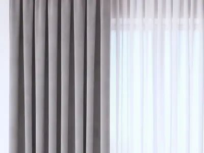 Set 108 Curtains 3D model