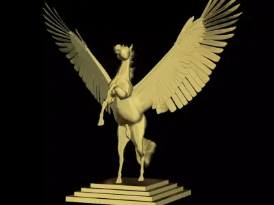 Print Ready Decoration Pegasus 3D model