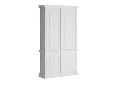 Antique walnut Armoire 3D model