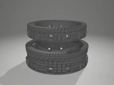 Statement Texture Band Couple Ring CAD Design Art 3D print model