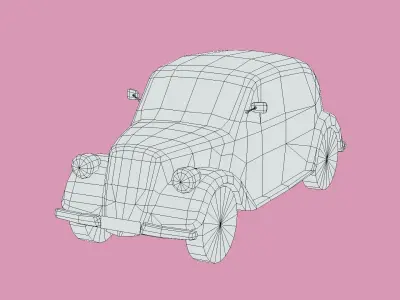 Lancia Ardea 1939 Low-poly 3D model