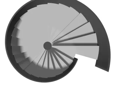 Spiral stair 2023-0010 3D model