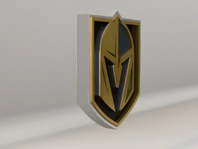 NHL Vegas Golden Knights Team Logo 3D model