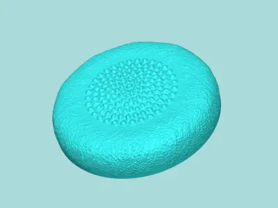 Sunflower Center 07 - Silicone Mold Maker - Template 3D print model