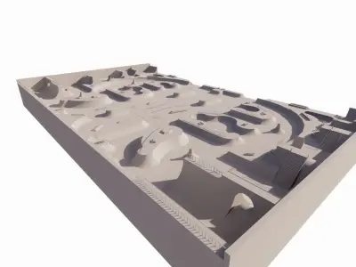 Skatepark-Skate Park PACK 3D model