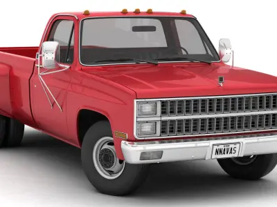 GENERIC DUALLY PICKUP TRUCK 2 3D model