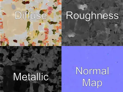 Elegant Orchid Vase model pack Low-poly 3D model