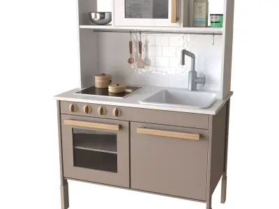 Kitchen for children 02 3D model