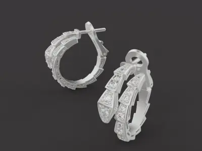 Serpent Earrings 61323 3D print model