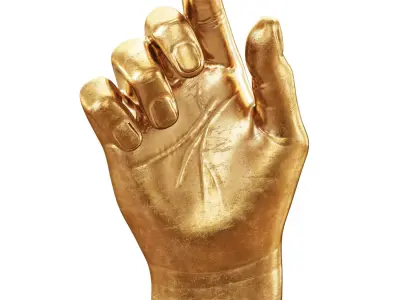 Sculpture of a hand 3D model