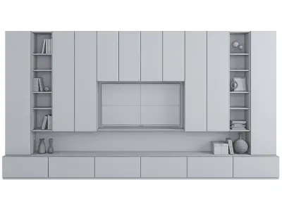 TV Wall Shkafulkin Stenka Eva 3D model