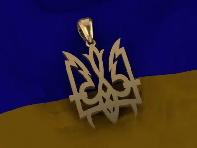 Ukrainian Trident 3D print model 14